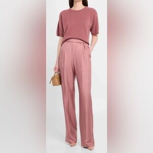 LAPOINTE Silky Twill Straight-Leg Pull-On Pants